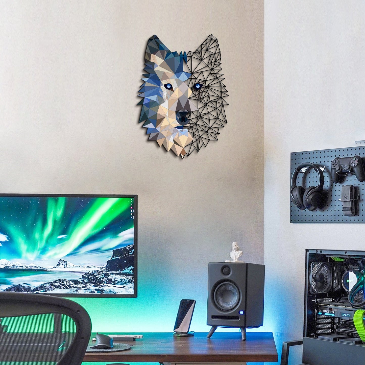 HH Wolf Wanddecoratie
